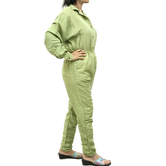 Rhode Resort Tara Jumpsuit Dress Silk Collared Neck Long Sleeves XS NWD 233435 - Picture 5 of 6